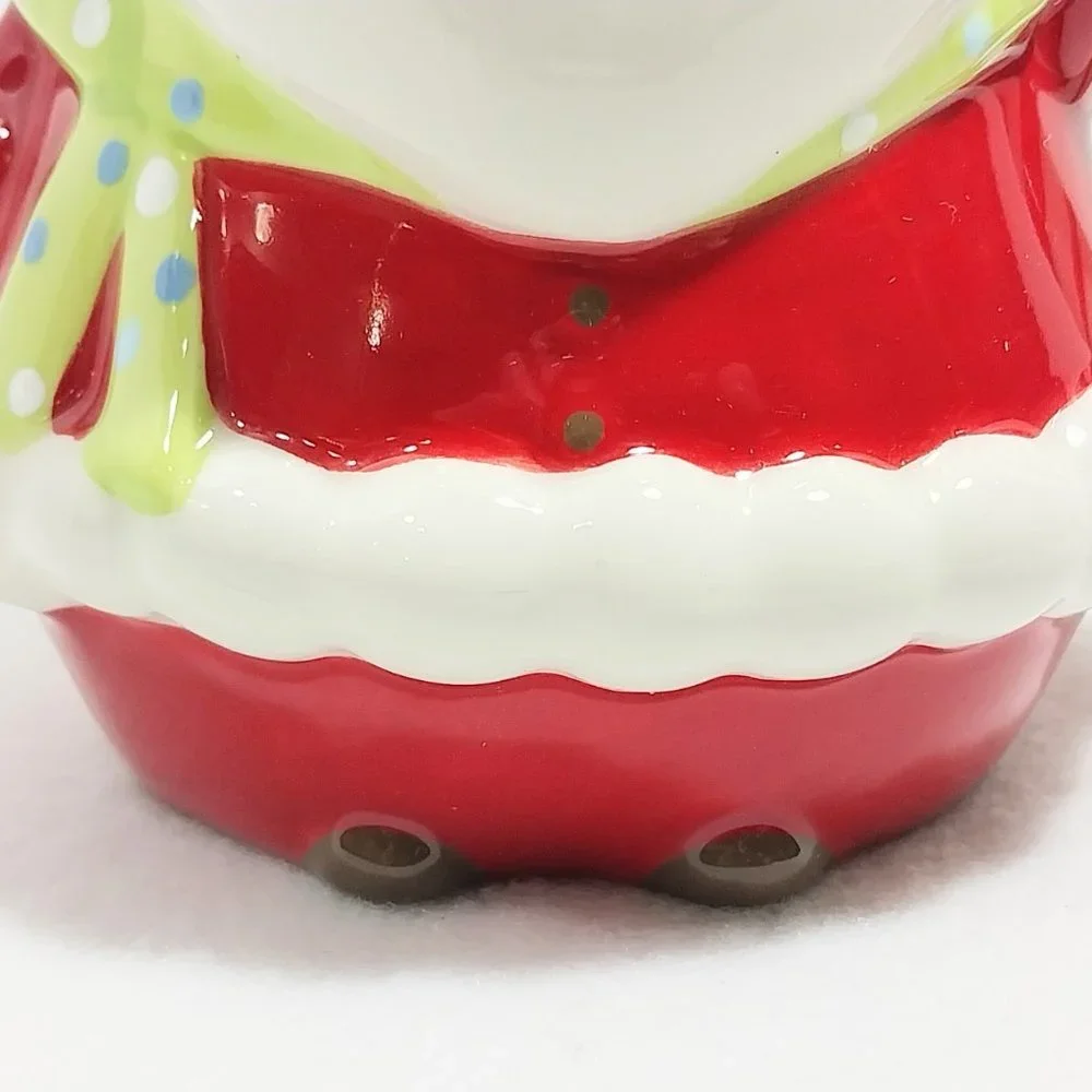Target BE MERRY - SANTA CLAUS with Hat Mug Red White Holiday 2008 #1337